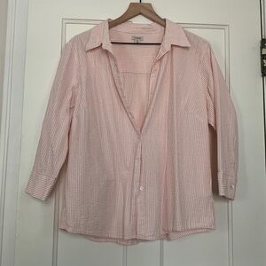 Pink Striped Women’s L.L.Bean Button Down